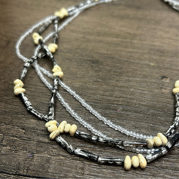 Multi-Strand Beaded Necklace - Picture 2 of 3